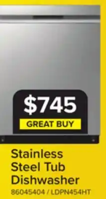 Leon's LG Smudge Resistant Stainless Steel Dishwasher with QuadWash - LDPN454HT offer