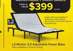 Leon's L2 Motion Twin XL Adjustable Base 2.0 offer