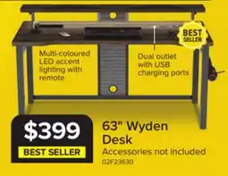 Leon's Wyden Desk - Rustic Brown offer