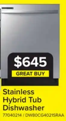 Leon's Samsung Stainless Steel Dishwasher - DW80CG4021SRAA offer