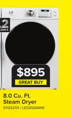 Leon's L2 White Electric Dryer (8.0 Cu. Ft) - LE52N3AWW offer