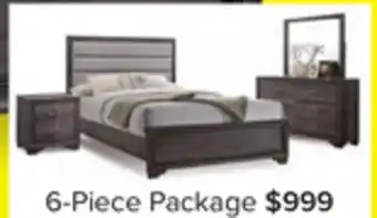 Leon's Sophie 6- Piece Full Bedroom Package - Weathered Grey offer