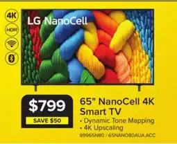 Leon's LG 65 4K NanoCell Smart LED TV - 65NANO80AUA offer