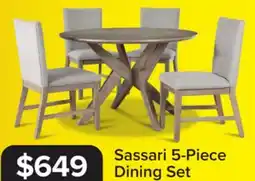 Leon's Sassari 5-Piece Dining Set - Taupe, Beige offer