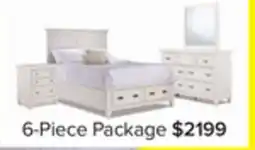 Leon's Charleston 6 - Piece Queen Storage Bedroom Package- Dove White offer