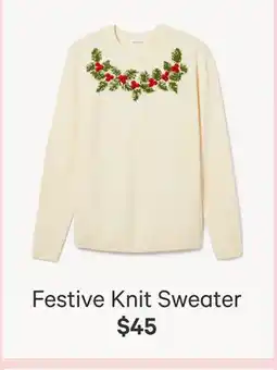 Joe Fresh Festive Knit Sweater offer