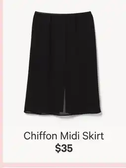 Joe Fresh Chiffon Midi Skirt offer