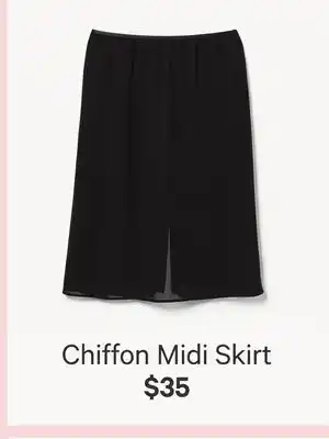 Joe Fresh Chiffon Midi Skirt offer