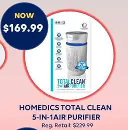 Wellwise by Shoppers HOMEDICS TOTAL CLEAN 5-IN-1AIR PURIFIER offer