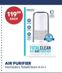 Wellwise by Shoppers Homedics AIR PURIFIER TotalClean 4-in-1 offer