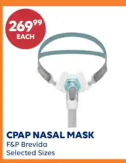 Wellwise by Shoppers CPAP NASAL MASK F&P Brevida offer