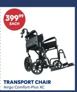 Wellwise by Shoppers TRANSPORT CHAIR Airgo Comfort-Plus XC offer
