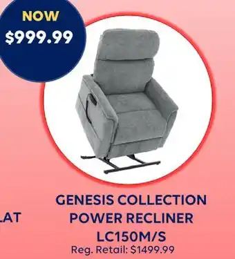 Wellwise by Shoppers GENESIS COLLECTION POWER RECLINER LC150M/S offer