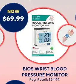Wellwise by Shoppers BIOS WRIST BLOOD PRESSURE MONITOR offer