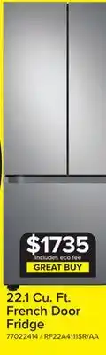Leon's Samsung Stainless Steel French Door Refrigerator (22.1 cu.ft.) offer