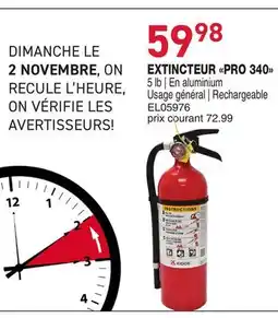 Matério EXTINCTEUR PRO 340 offer