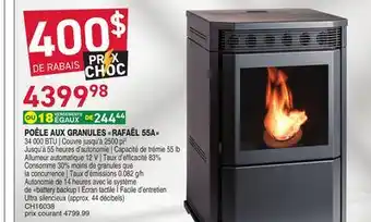 Matério POÊLE AUX GRANULES RAFAËL 55A offer