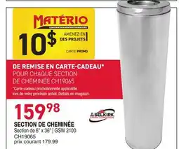 Matério SECTION DE CHEMINÉE Matério offer