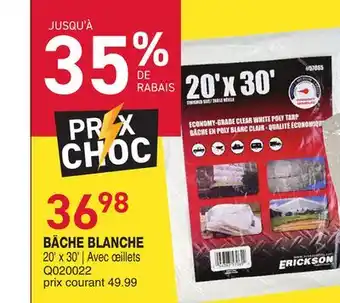 Matério BÂCHE BLANCHE offer