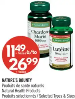 Pharmaprix NATURE'S BOUNTY Natural Health Products offer
