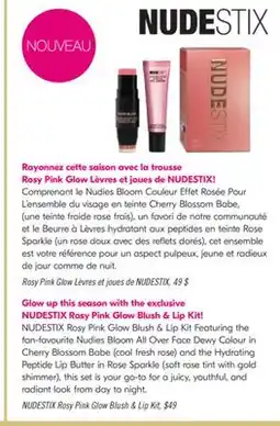 Pharmaprix NUDESTIX Rosy Pink Glow Blush & Lip Kit offer