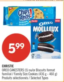 Pharmaprix CHRISTIE OREO CAKESTERS (5) or Family Size Cookies (436 g - 460 g) offer
