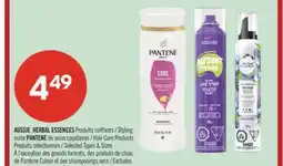 Pharmaprix AUSSIE HERBAL ESSENCES Styling or PANTENE Hair Care Products offer