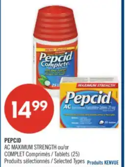 Pharmaprix PEPCID AC MAXIMUM STRENGTH or COMPLET Tablets offer