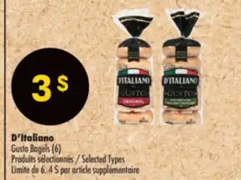 Pharmaprix D'Italiano Gusto Bagels (6) offer