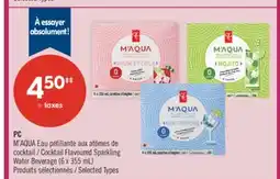 Pharmaprix PC Cocktail Flavoured Sparkling Water Beverage offer