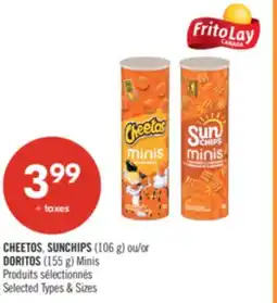 Pharmaprix CHEETOS, SUNCHIPS (106g) OR DORITOS (155 g) Minis offer