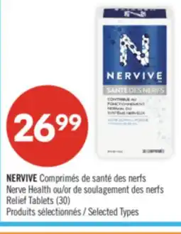 Pharmaprix NERVIVE Nerve Health or Relief Tablets (30) offer