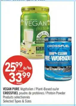 Pharmaprix Plant-Based or CROSSFUEL Protein Powder offer