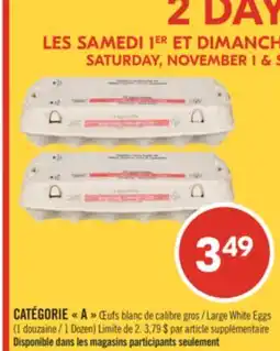 Pharmaprix CATÉGORIE A Large White Eggs offer