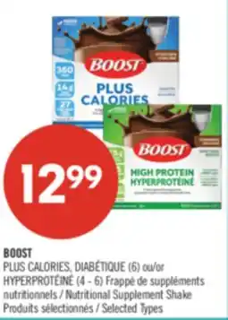 Pharmaprix BOOST PLUS CALORIES, (6) or (4-6) Nutritional Supplement Shake offer