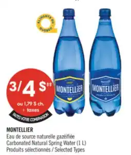 Pharmaprix MONTELLIER Carbonated Natural Spring Water offer