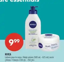 Pharmaprix NIVEA Body Lotions (500 mL-625 mL) or Creams (150 mL-250 mL) offer