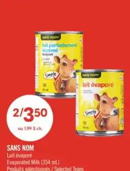 Pharmaprix NO NAME Evaporated Milk offer