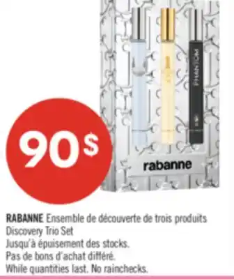 Pharmaprix RABANNE Discovery Trio Set offer