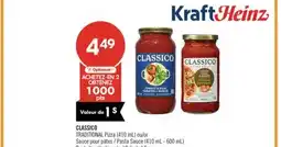 Pharmaprix CLASSICO TRADITIONAL Pizza (410 mL) or Pasta Sauce (410 mL - 600 mL) offer
