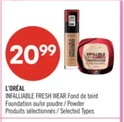 Pharmaprix L'ORÉAL INFALLIABLE FRESH WEAR Foundation or Powder offer