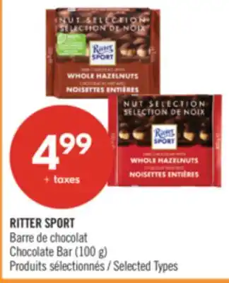 Pharmaprix RITTER SPORT Chocolate Bar offer