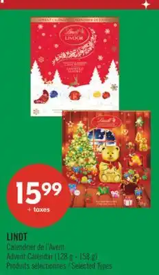 Pharmaprix LINDT Advent Calendar offer