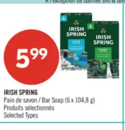 Pharmaprix IRISH SPRING Bar Soap (6x104.8 g) offer