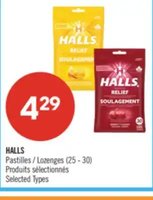 Pharmaprix HALLS Pastilles (25 - 30) offer