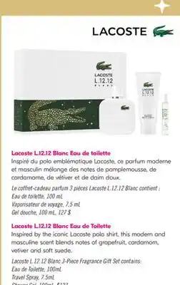 Pharmaprix Lacoste L.12.12 Blanc Eau de Toilette offer