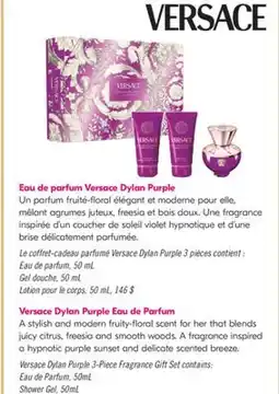 Pharmaprix Versace Dylan Purple 3-Piece Fragrance Gift Set offer