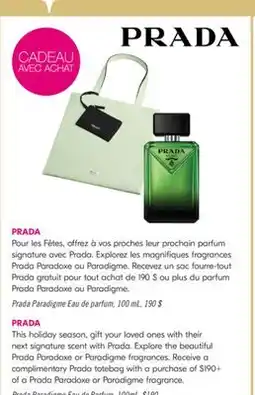 Pharmaprix Prada Paradigme Eau de Parfum offer