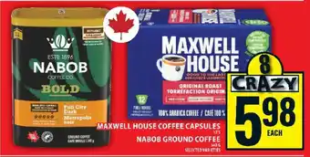 Maxwell House Coffee Capsules / Nabob Ground Coffee