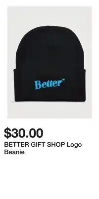 Holt Renfrew BETTER GIFT SHOP Logo Beanie offer